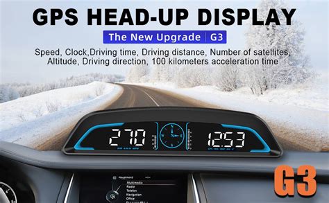 Upgrade Digital Gps Tachometer Ikikin Universal Head Up Display