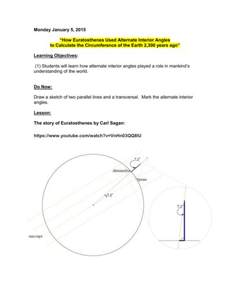 2015-01-05 Circumference of the Earth