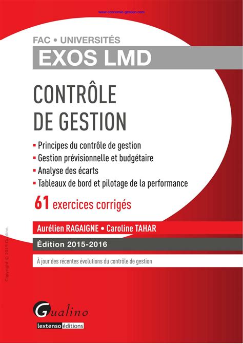 SOLUTION Controle De Gestion Exercices Corrig S Studypool