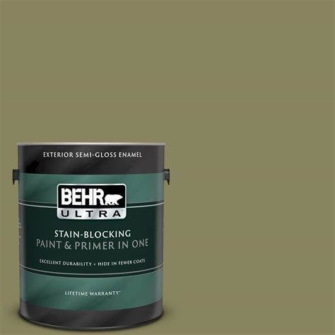 Behr Ultra Gal S Green Scene Semi Gloss Enamel Exterior Paint