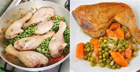 Chicken With Peas And Carrots The Simple And Tasty Recipe