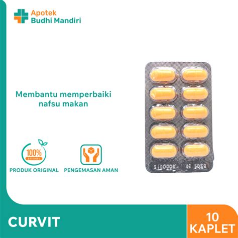 Jual Curvit Tablet Curvit Kaplet Strip Shopee Indonesia