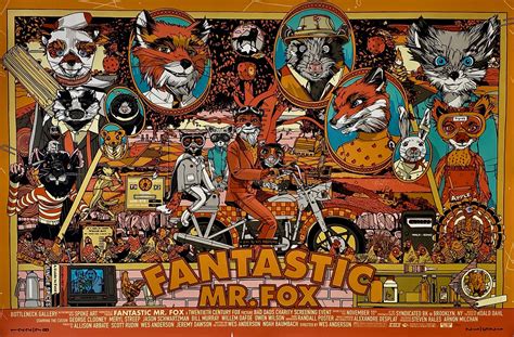 Original Fantastic Mr. Fox Movie Poster - Wes Anderson - Tyler Stout