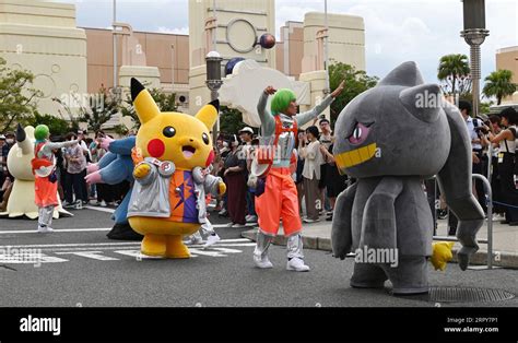 Pokemon March During The Halloween Event At The Universal Studio Japan