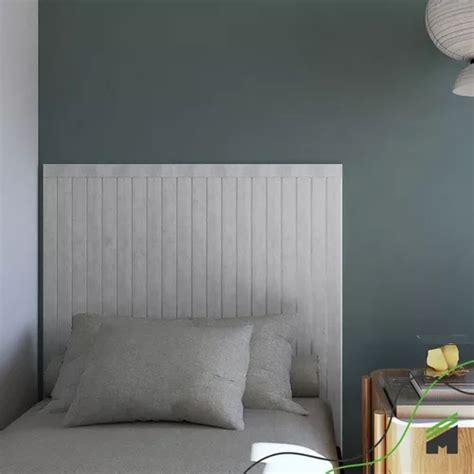 Painel Ripado Cabeceira Quarto Cama Solteiro Urban White