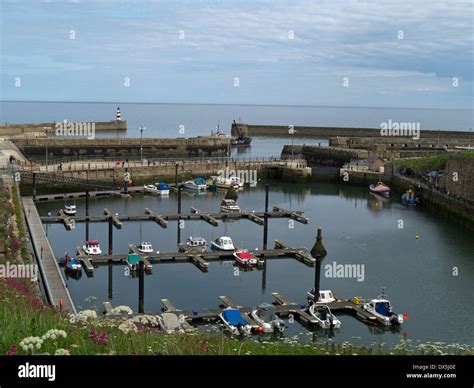 Seaham Harbour And Marina County Durham England Stock Photo Alamy