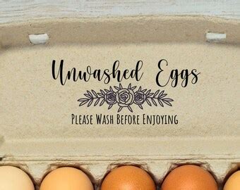 Unwashed Egg Stamp Etsy