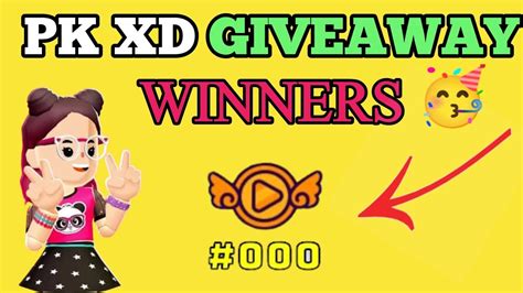 PK XD GIVEAWAY WINNER ANNOUNCEMENT PK XD CODES 2023 PK XD