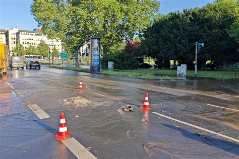 Wasserrohrbruch Eswe Verkehr Setzt Auf Notfallfahrplan Wiesbaden Lebt