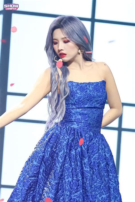 Soyeon G I Dle Vestidos Azules Chicas Ropa