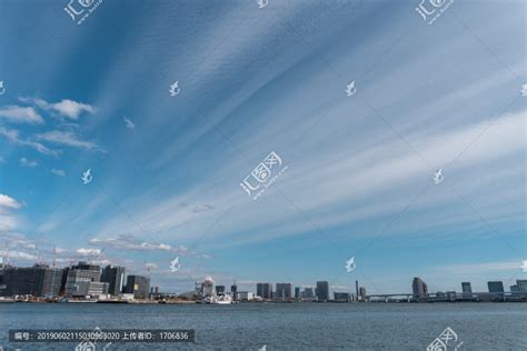 日本东京湾台场蓝天白云国外旅游景点旅游景点摄影素材汇图网