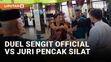 Video Duel Official Pencak Silat Vs Juri Di Pon Sulawesi Selatan