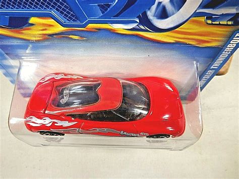 Vintage Hot Wheels Collector CHRYSLER THUNDERBOLT Red W Chrome Spoke Contemporary