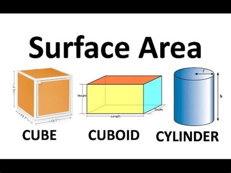 Surface Area Of Cube Cuboid And Cylinder Surface Area And Volumes