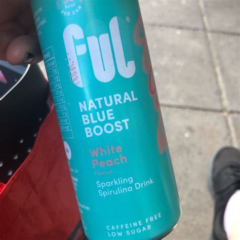 Ful Natural Blue Boost White Peach Sparkling Spirulina Drink Review Abillion