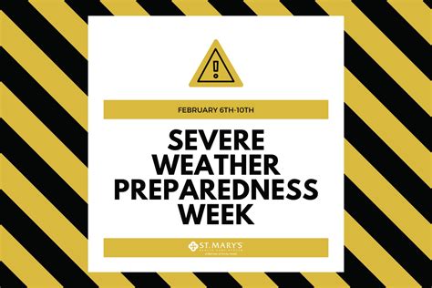 Severe Weather Preparedness Week Starts February St Mary S Health