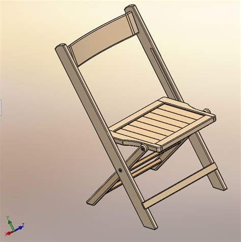 Folding Chair Solidworks Model Thousands Of Free Cad Blocks