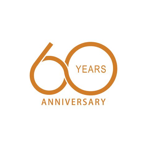 Vector Design For 60 Year Anniversary 14895259 Vector Art At Vecteezy