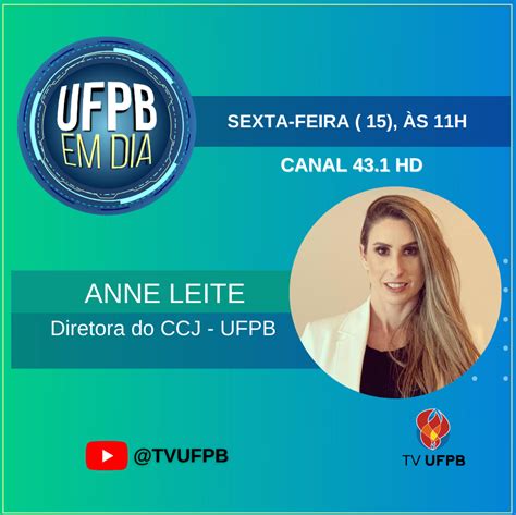 UFPB EM DIA da TV UFPB Entrevista a Profª Anne Augusta