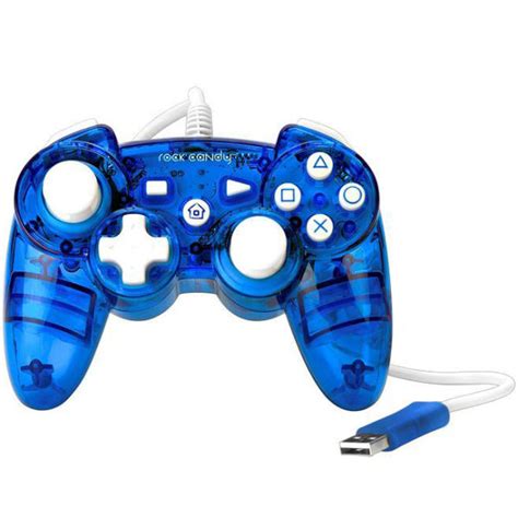 Rock Candy Ps3 Controller Blue Wired Games Accessories