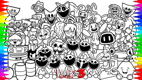 Poppy Playtime Chapter Coloring Pages How To Color All Bosses And