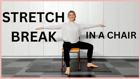 10 Minute Chair Yoga Self Care Stretch Youtube