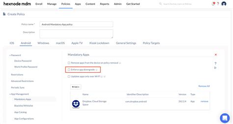 How To Enforce App Installation On Android Devices Hexnode Help Center