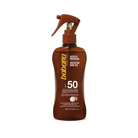 Aceite Bronceador Spf Babaria