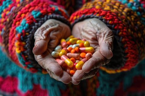 Premium Photo Female Hands Holding Pills Ai Generated