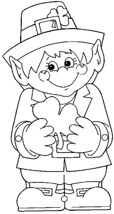 Free Leprechaun Coloring Pages St Patricks Day Crafts For Kids St