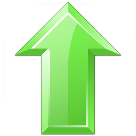 Iconexperience V Collection Arrow Up Green Icon