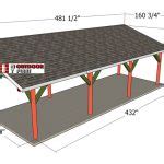 Lean To Pavilion Plansdimensions Myoutdoorplans