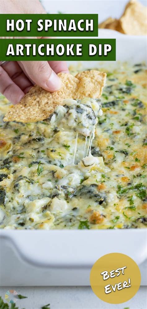 Hot Spinach Artichoke Dip Oven Baked Evolving Table
