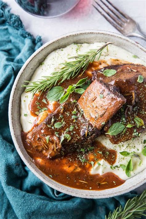 Instant Pot Red Wine Braised Short Ribs The Roasted Root