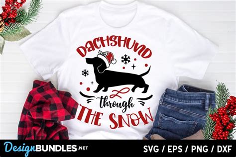 Dachshund Through The Snow Svg