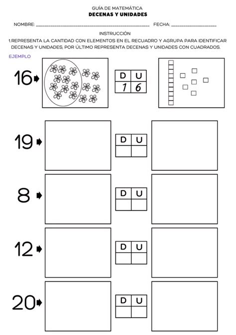 Gu A Decenas Y Unidades Profe Social