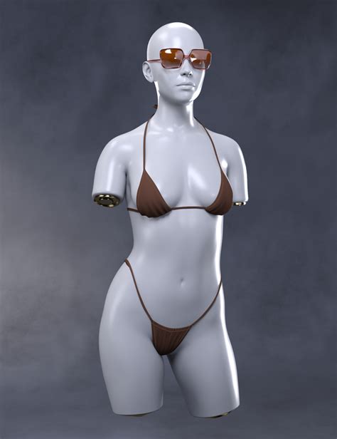 X Fashion Mini Bikini Set For Genesis Free Daz D Models