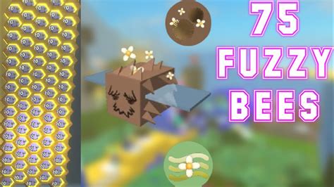 1 HIVE 75 GIFTED FUZZY BEES Roblox Bee Swarm Simulator Test Realm