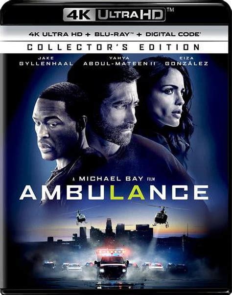 Ambulance Movie 4K Ultra HD Blu Ray Digital Copy Mystery