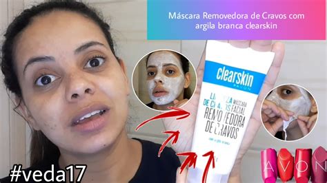 veda17 Máscara facial Removedora de Cravos argila branca