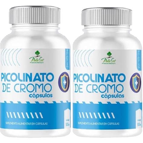 2x Picolinato De Cromo 60 Cápsulas 500mg Natus Submarino