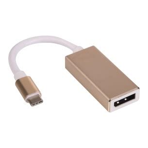 Konwerter Adapter Z Kablem Akyga USB Type C M DisplayPort F 15cm