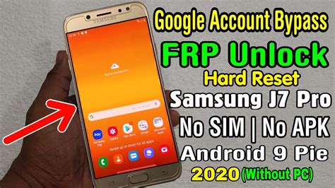 Samsung J7 Pro SM J730 Hard Reset FRP Bypass 2020 No SIM PIN