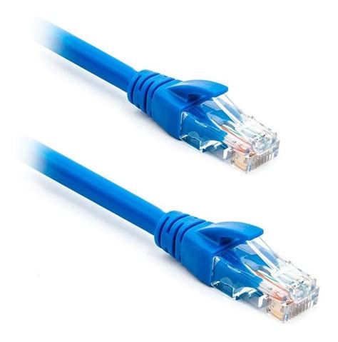 Cable De Red Utp Patch Cord Categoría 6 10 M Azul U S 12 00 en