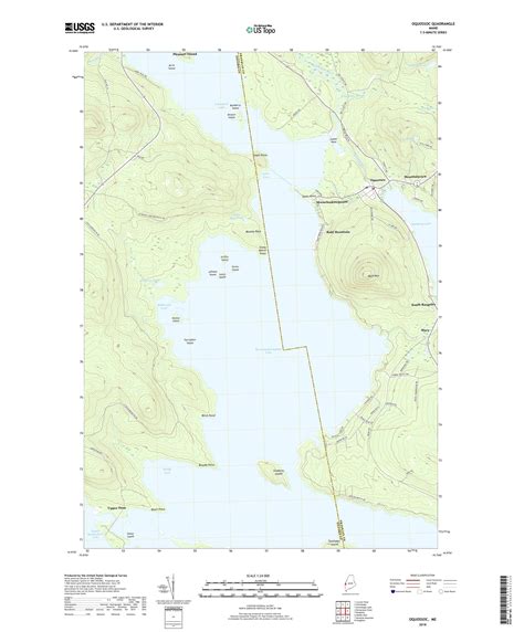 MyTopo Oquossoc Maine USGS Quad Topo Map