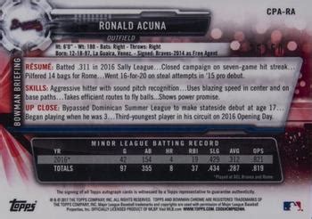 Ronald Acuna Jr Gallery Trading Card Database