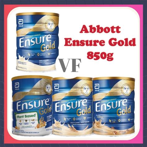 Abbott Ensure Gold Vanilla Coffee Plant Based Wheat G Tin Adult