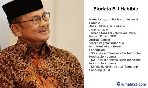 Biografi BJ Habibie Singkat Dan Lengkap Dengan Biodata