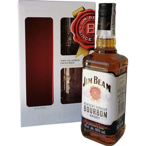 Comprar Whisky Whiskey Americano Jim Beam 2 Vasos Online Envío Gratis