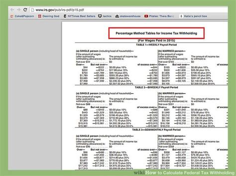 How To Calculate Federal Tax Withholding 13 Steps With Pictures